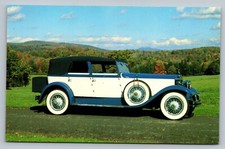 1929 Rolls Royce Phantom 1 Convertible Antique Car Pictured 80s Vintage Postcard