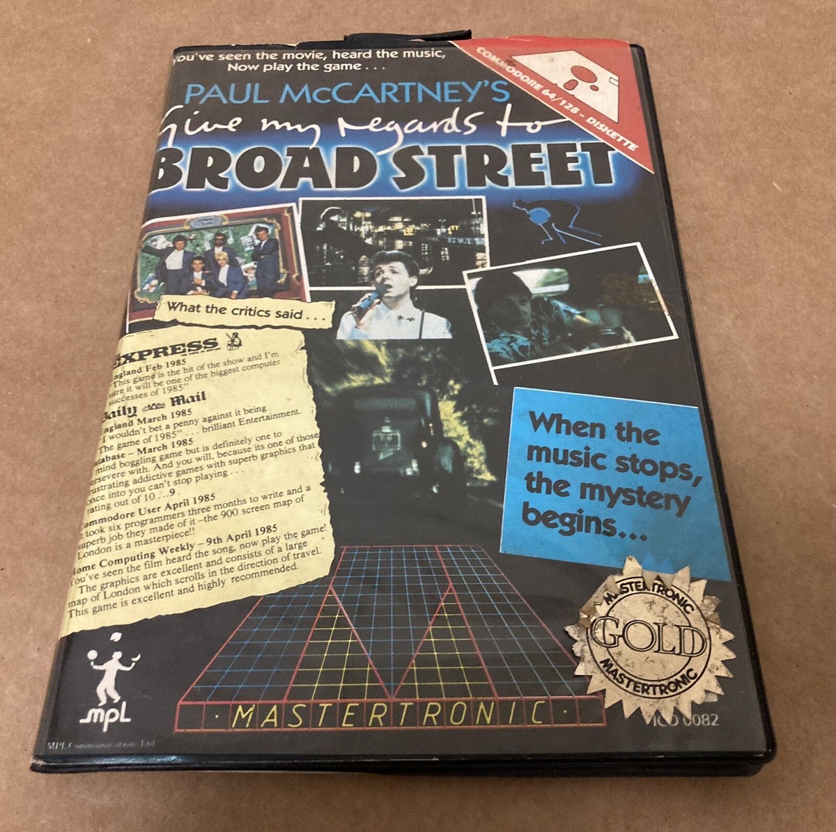 Paul McCartney Give My Regards To Broad Street Commodore C64 Game