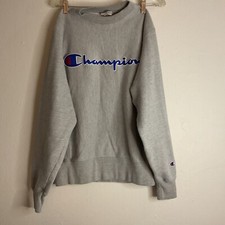 Champion Reverse Weave Men  s Sweatshirt Sz Small Crewneck Gray
