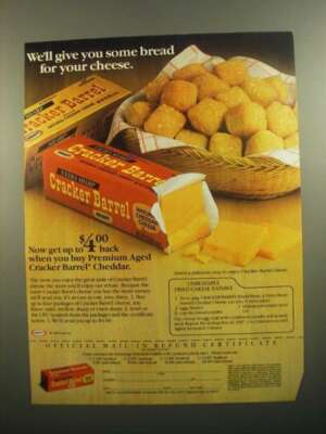 1984 Kraft Cracker Barrel Ad - We'll Give You Bread