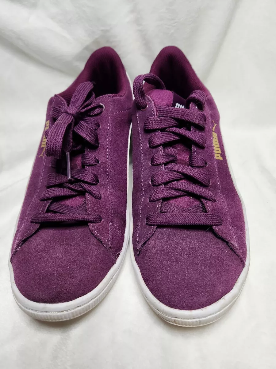Puma Shoes Size 7 Womens Vikky Softfoam Purple Plum Casual Sneakers Athleisure