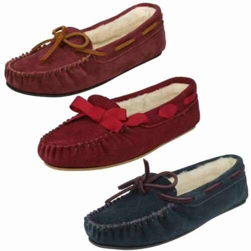 clarks ladies moccasin slippers
