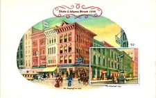 The Berghoff Restaurant West Adams Street Chicago Illinois IL Vintage Postcard