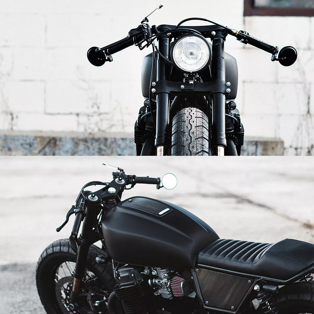 Motorcycle handlebar end on sale mirrors