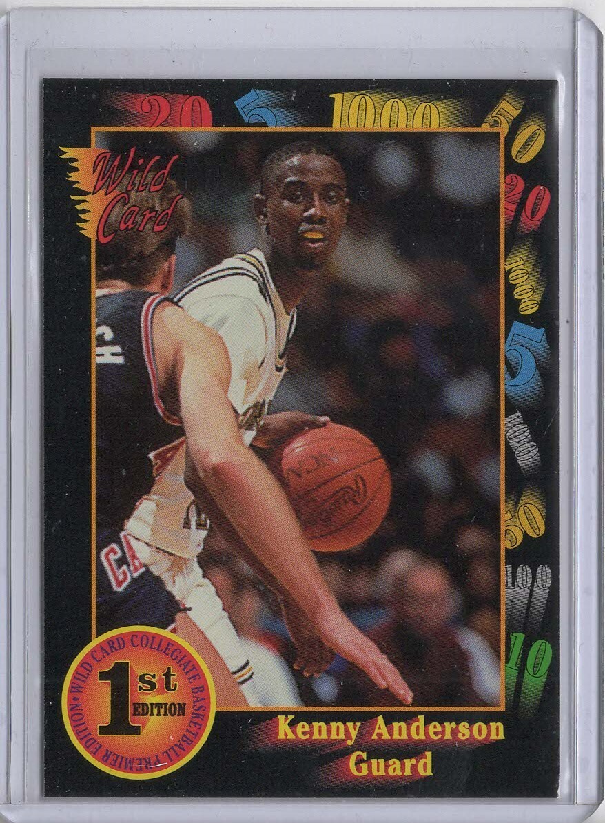 1991-92 Wild Card First edition Kenny Anderson #96 Georgia Tech
