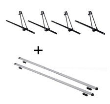 4x Fahrradtr&auml;ger ORION+Dachtr&auml;ger RAPID f&uuml;r f&uuml;r Mercedes M W164 5T&uuml;rer 05-11