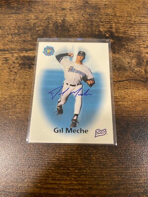 Gil Meche Signed 1998 Team Best Autographs Auto Everett AquaSox Mariners Royals
