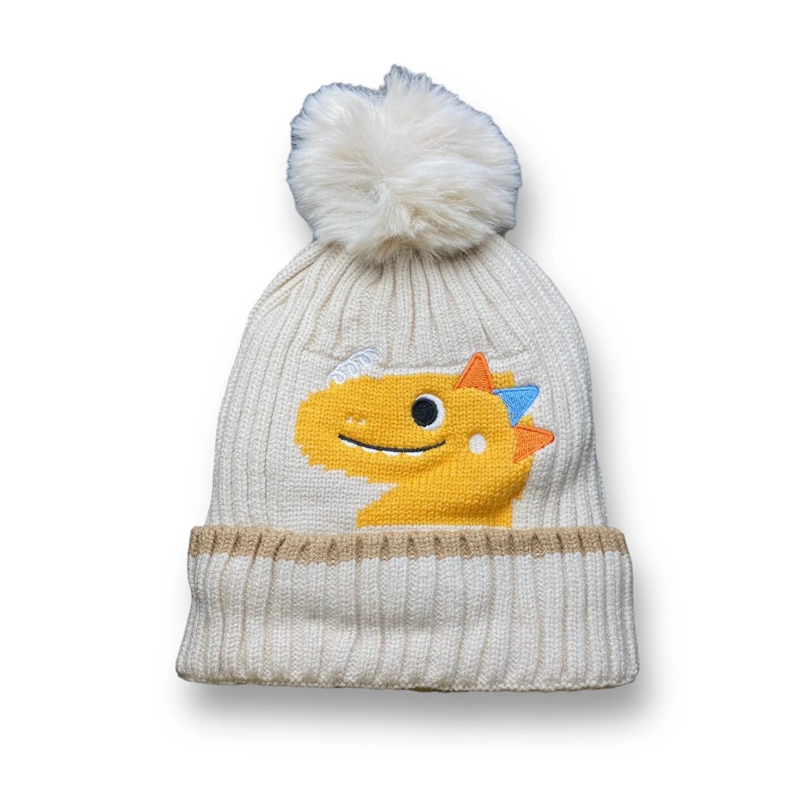 Baby Toddler Winter Beanie Hat with Dinosaur Design 6-12 Months