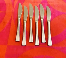 Rebacraft Reed & Barton NARVIK Japan MCM Glossy 6- Dinner Knives  8 1/2"