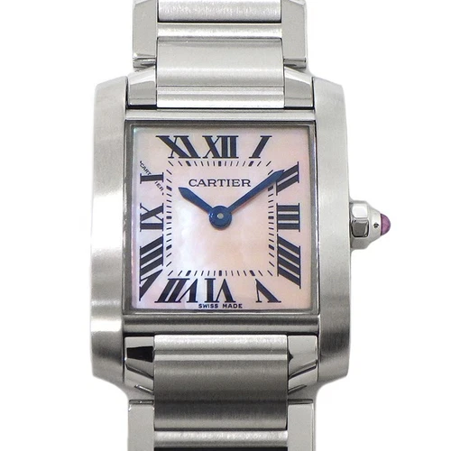 CARTIER Tank Française SM W51028Q3 Ladies Watch From Japan G0502