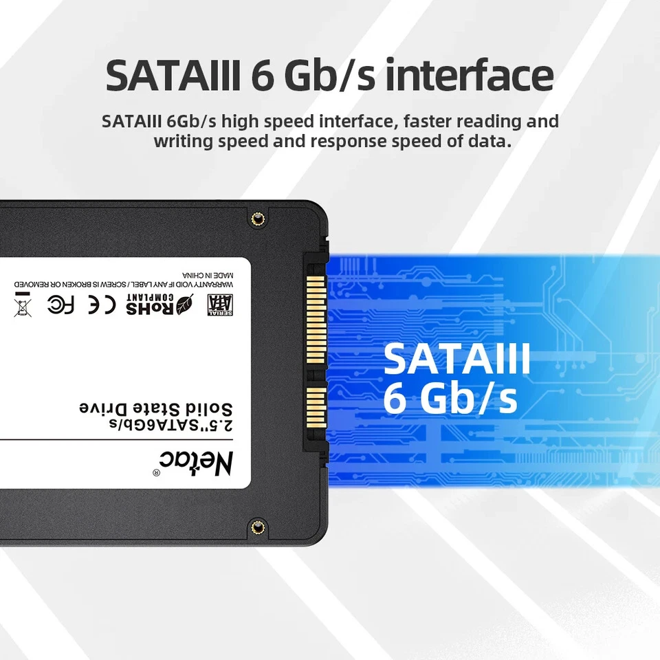Lot SSD sata3 Hard Drive 2tb 1tb 512gb 256gb 128gb Disk SATAIII HDD Internal - Image 2 of 4