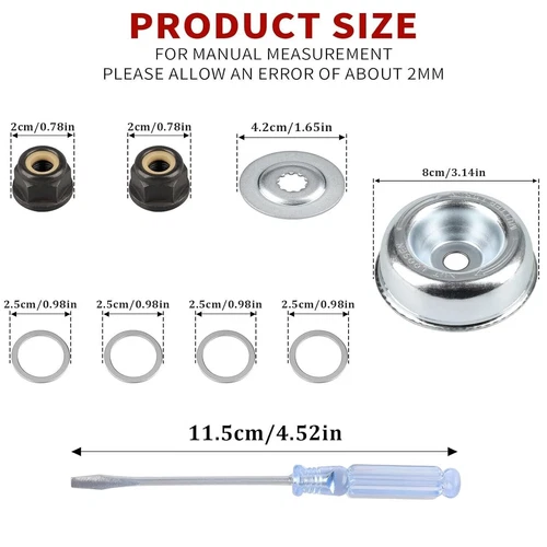 2/4 Stck. 9 Zoll x 36 Zähne hartmetallbestücktes Klingenset für Freischneider Trimmer Unkrautfresser - Bild 12 von 18