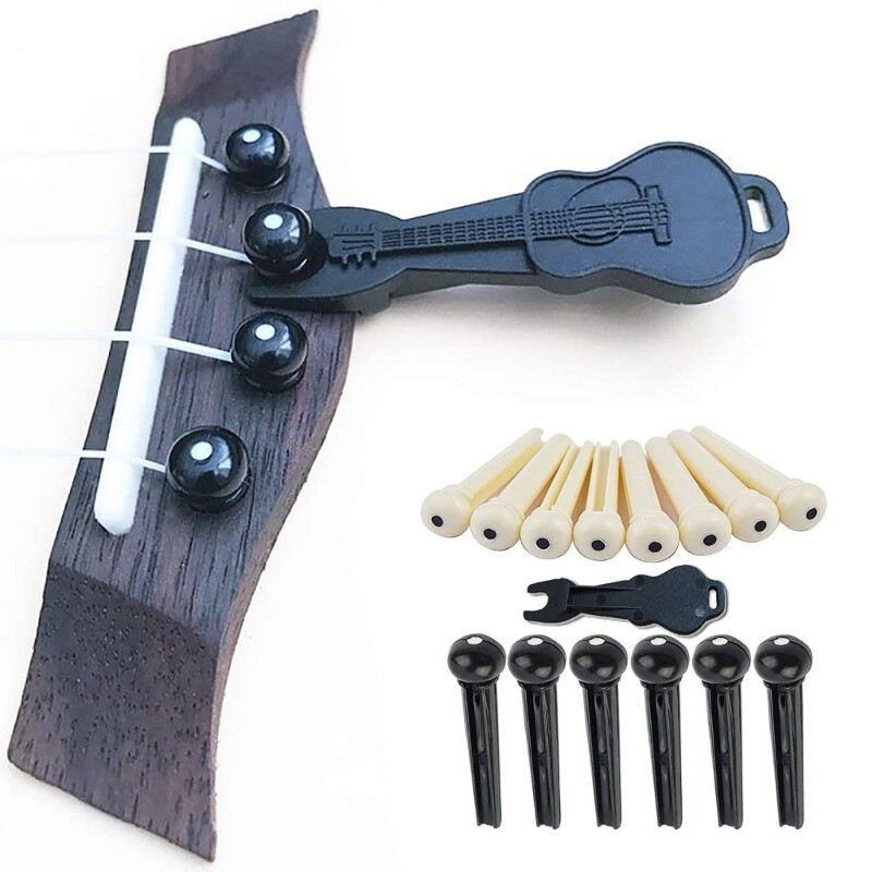 26Pcs Acoustic Guitar Bridge Pin Replacement Guitar Pegs Replacement