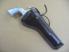 Colt SAA 7 1/2" Single Action Army Revolver Leather Cross Draw Holster BROWN