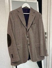 Pal Zileri Sartoriale Wool/Cashmere/Silk Check Beautiful Man s Blazer Size 52