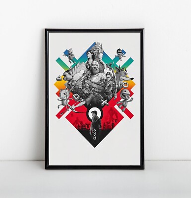 PlayStation 25th Anniversary Poster | Framed Art | Gaming | NEW