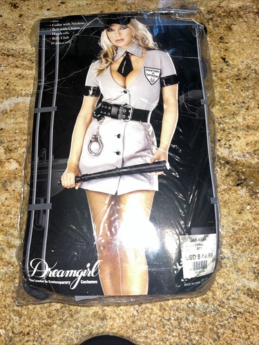 Women's Adult Prison Guard Costume Sexy Officer Uniform Small *READ* - Picture 11 of 11