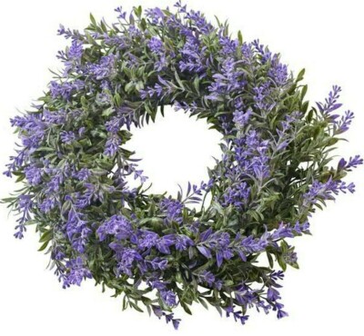 Lavendel Türkranz 30 cm lila Kranz Kunstpflanze Landhaus Vintage Deko Provence