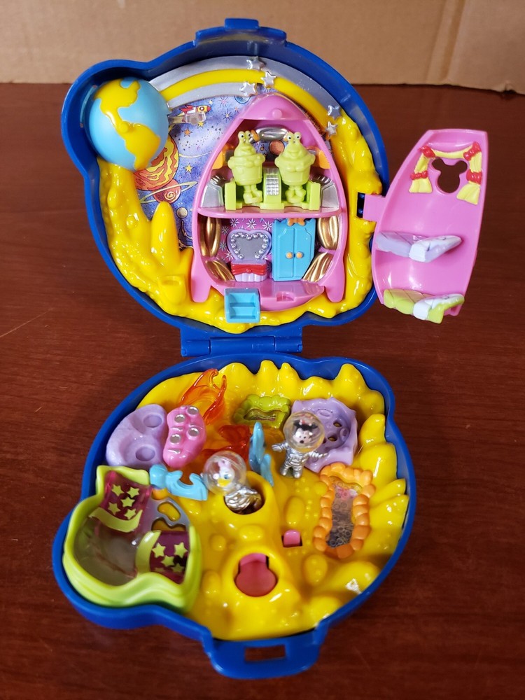 Polly Pocket Minnie Mouse In Space Disney 1995 Compact Playset Complete
