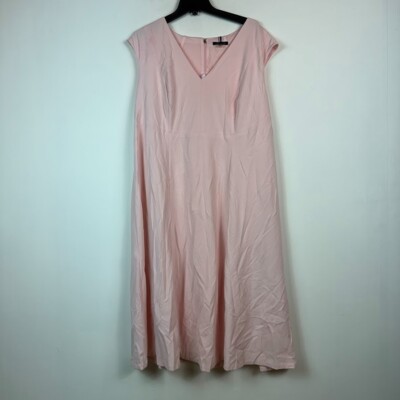 Tommy Hilfiger Womens Plus 22W Light Pink Sleeveless V Neck Dress NWT BP67  | eBay