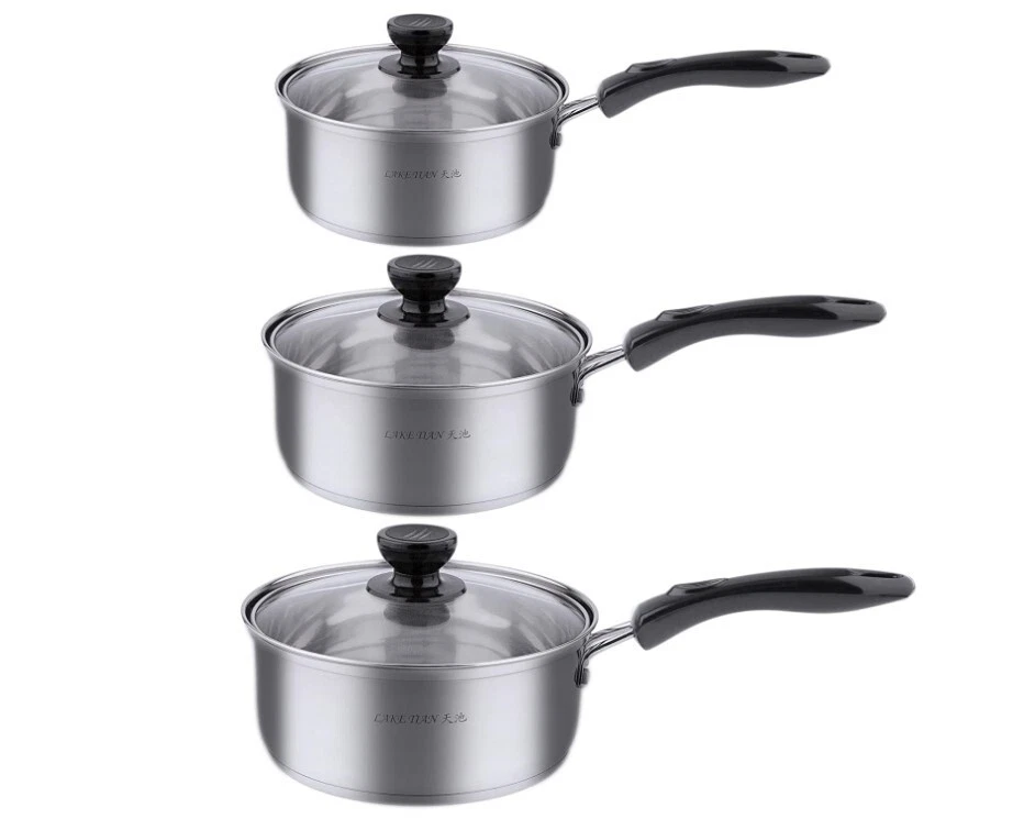 Multi-Size 6 piece Stainless Steel Pot Set, Pots and Pans Set, Cookware Sets Kit