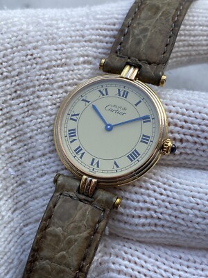 Cartier Must De Vendome Trinity Watch 81003 Quartz Solid Gold 18K