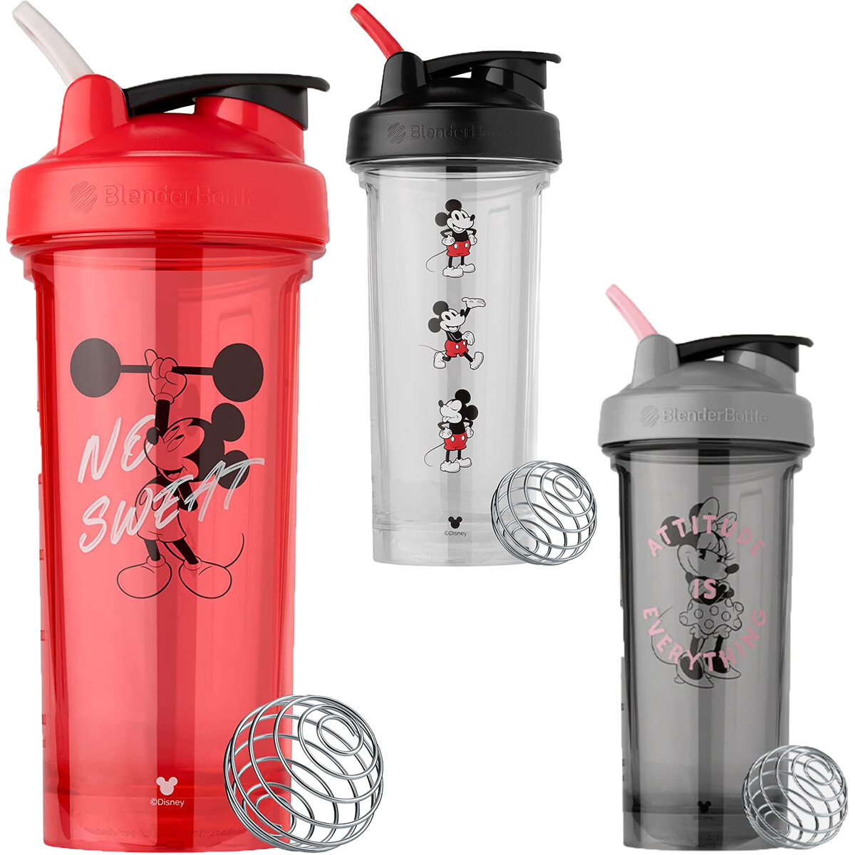 Blender Bottle Pro Series 28 Mickey and Minnie Shaker Mixer