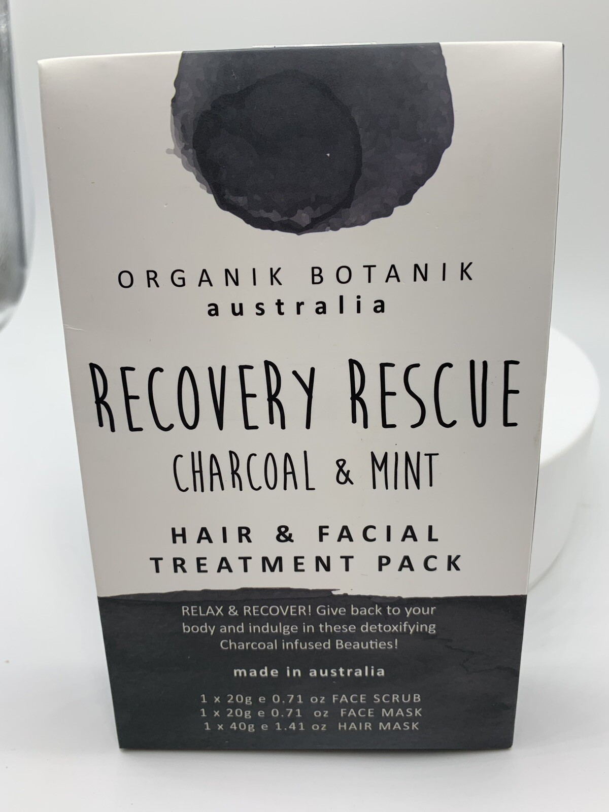 Organik Botanik Australia Recovery Rescue Charcoal & Mint Hair & Facial