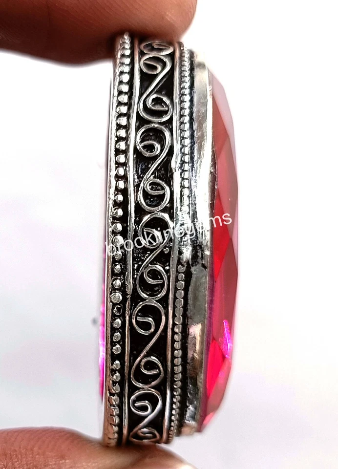 111,85 Ct Oferta Especial EG BI COLOR Ónix Corte Ovalado Colgante Con Plata Gratis 5ATI Foto 3 de 4