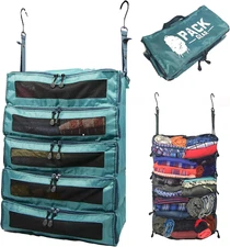 Hanging Suitcase Organizer - Our XL Hanging Luggage Organizer Perfectly Fits Any