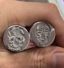 3D Snake Skull Metal Stamp Tool for Jewelry Silver Gold Embossing Punch Craft