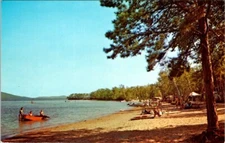 Westward Shores Camping Area Ossipee Lake West N.H. Postcard