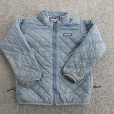 Patagonia Jacket Kids 5T Blue Nano Puff Quilted Insulated Full Zip Lightweight