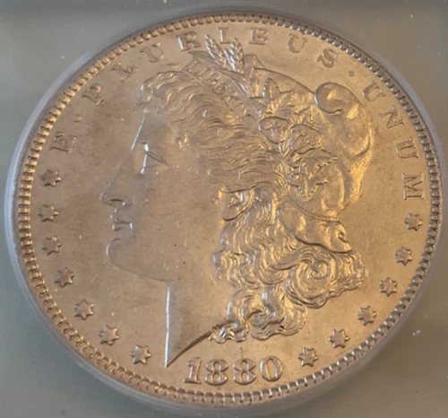 1880 O  Morgan SILVER Dollar  - ICG Graded AU 58 -from Grandpa’s Coin Collection