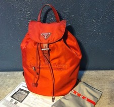 PRADA Tessuto Red Nylon Backpack - MINT CONDI...