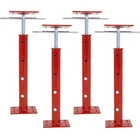 4pcs 19"-36" Height Range Adjustable Floor Jack Post House Floor Leveling Lift