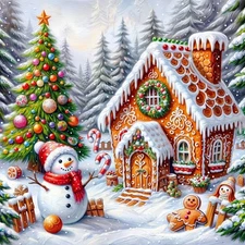 Christmas Diamond Art Kits for Adults-Christmas 5D Diamond Painting Kits 14x14 
