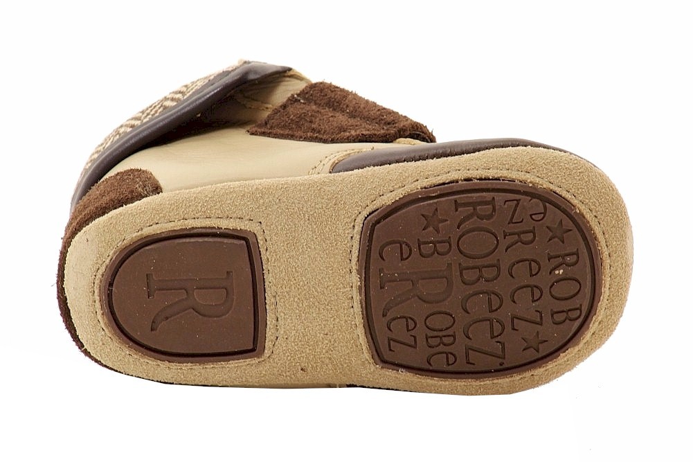 Robeez Mini Shoez Infant Boy's Harrison Fashion Brown Boots Shoes Sz: 6-9M