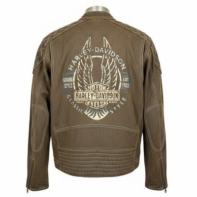 Harley Davidson Men's MEDIUM Distressed Genuine Motor Clothes