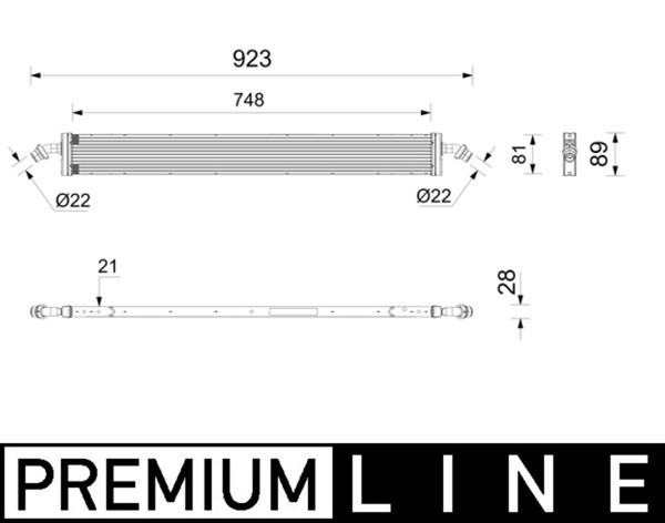 MotorküHler WasserküHler Premium Line Mahle Cr 2807 000P FüR Mercedes Gla H247-image