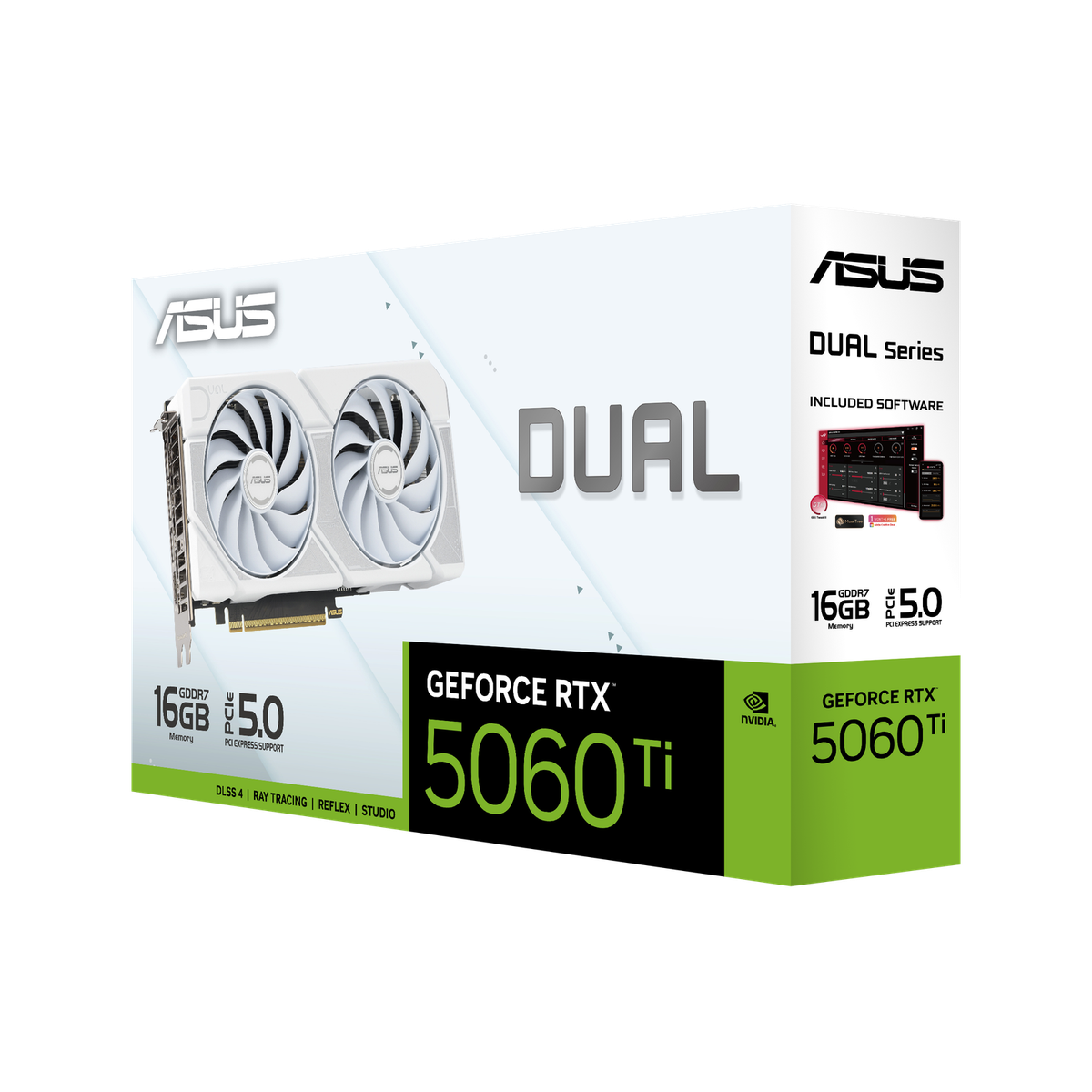 ASUS DUAL-RTX5060TI-16G-WHITE Graphics Card GeForce RTX 5060 Ti