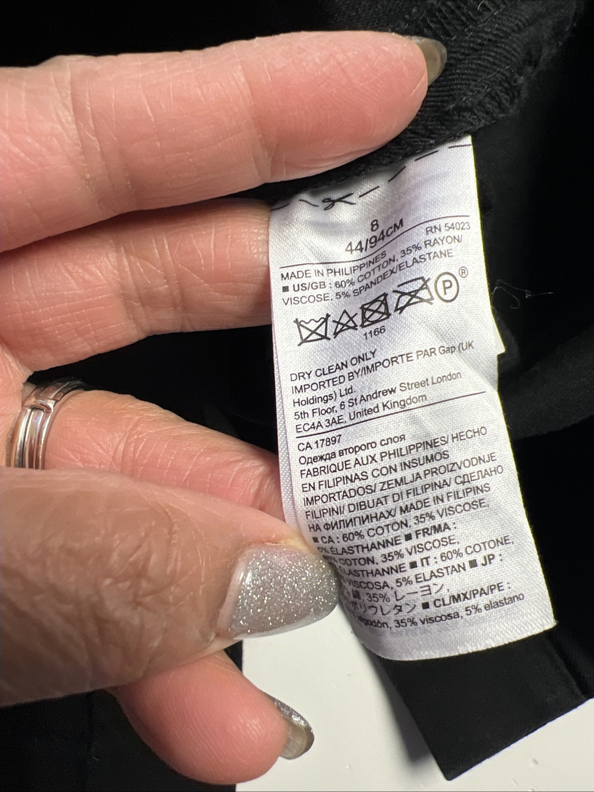 BANANA REPUBLIC Solid Black Stretch Square Neck S… - image 7