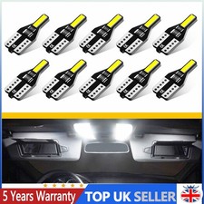 T10 Led Car Bulbs 2x Canbus Error Free W5W Bulb Side Light Bulb 6000K White 12v