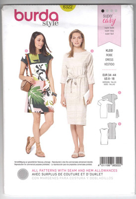6322 BURDA Style - DRESS - Sz 8/10/12/14/16/18