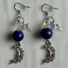 crescent earrings🌙