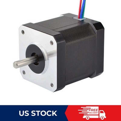 0.9deg Nema 17 Stepper Motor Bipolar 62.3oz.in 1.68A 4 Wires CNC Reprap Robot