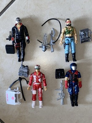 Gi Joe Lot 4 Figuren 80er Jahre komplett!! Cobra Rechts V1 Cobra Vipers 