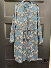 banana republic Xs Floral Button Up Long Sleeve Shirt Dress