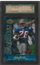 1995 Bowmans Best #74 Curtis Martin Rookie SGC 9 MINT HOF Patriots Jets Chrome
