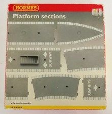 Hornby OO - Box of 6x Straight Station Platform sections pieces - R460